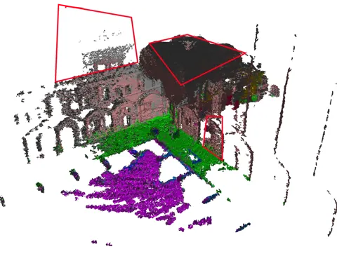 本方法在 Oxford Spires（Christ Church College）重建的網格，可與 ImMesh、Voxblox 對照